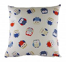 подушка с принтом owl print blue в Чебоксарах