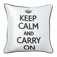 подушка с надписью keep calm and carry on в Чебоксарах