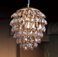 подвесной светильник crystal lux charme sp3+3 led gold/amber в Чебоксарах