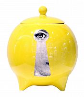 декоративная ваза с крышкой пьеро форназетти la chiave yellow в Чебоксарах