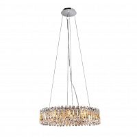 подвесная люстра crystal lux lirica sp10 d610 chrome в Чебоксарах