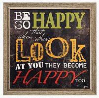 постер в раме be so happy в Чебоксарах