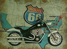 декоративное настенное панно motorcycle story в Чебоксарах