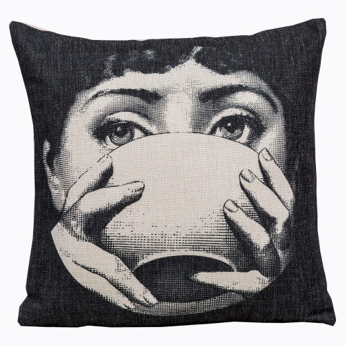 арт-подушка tea time fornasetti в Чебоксарах