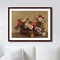 картина: panier de zinnias, 1856г. в Чебоксарах