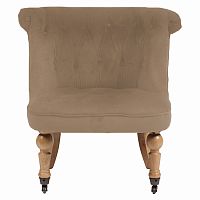 кресло amelie french country chair светло-коричневое в Чебоксарах