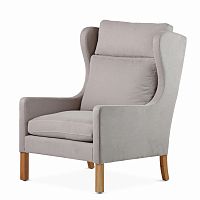 кресло wingback серый в Чебоксарах