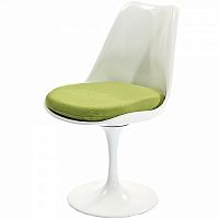 стул eero saarinen style tulip chair зеленая подушка в Чебоксарах