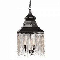 люстра подвесная черная с хрустальными подвесками chandelier в Чебоксарах