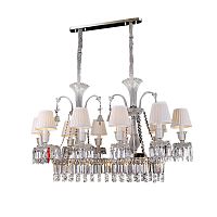 люстра baccarat 10 от delight collection белая/прозрачная/ хром в Чебоксарах