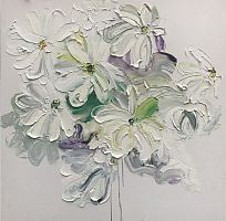картина маслом превосходные ромашки 100*100 см. в Чебоксарах