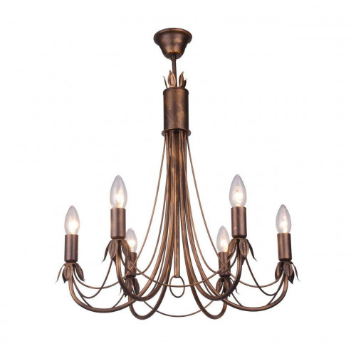 подвесная люстра toplight lucinda tl7350d-06br в Чебоксарах