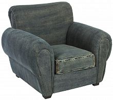 кресло san francisco denim armchair серое в Чебоксарах