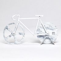 нож для пиццы из нержавеющей стали the fixie, белый мрамор в Чебоксарах