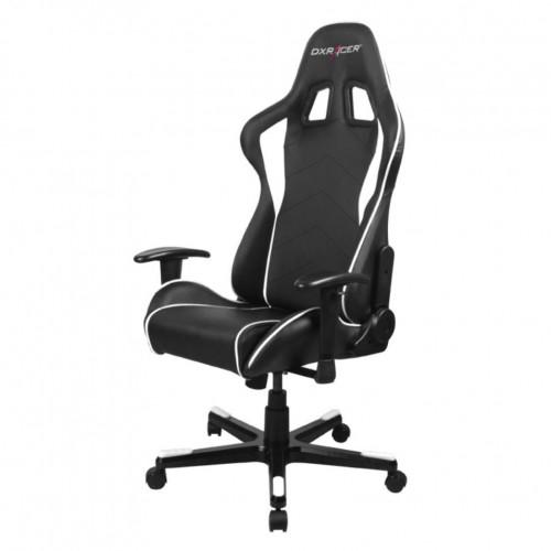 кресло геймерское dxracer formula черно-белое в Чебоксарах