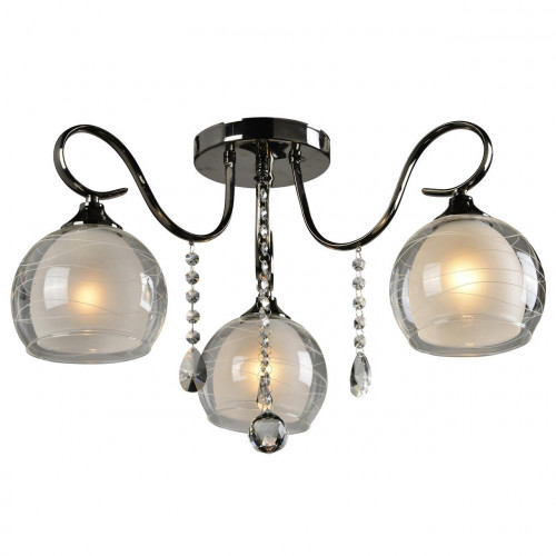 потолочная люстра idlamp merinella 877/3pf-darkchrome в Чебоксарах