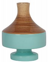 ваза настольная rustic chic vase wood blue в Чебоксарах