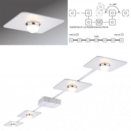 потолочный светодиодный светильник paulmann padled 95075 в Чебоксарах